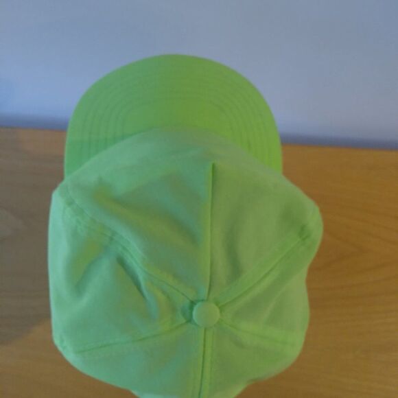 Vintage 90s Neon Green Blank Snap Back Hat - Picture 5 of 7
